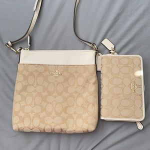 Coach bag and wallet